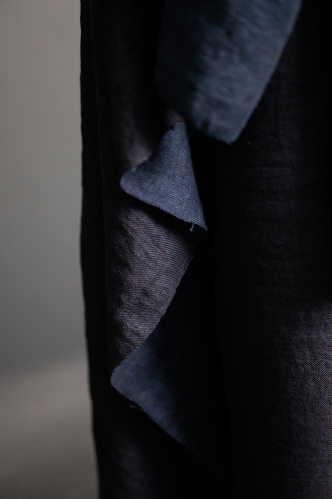Fall Navy twill linen fabric
