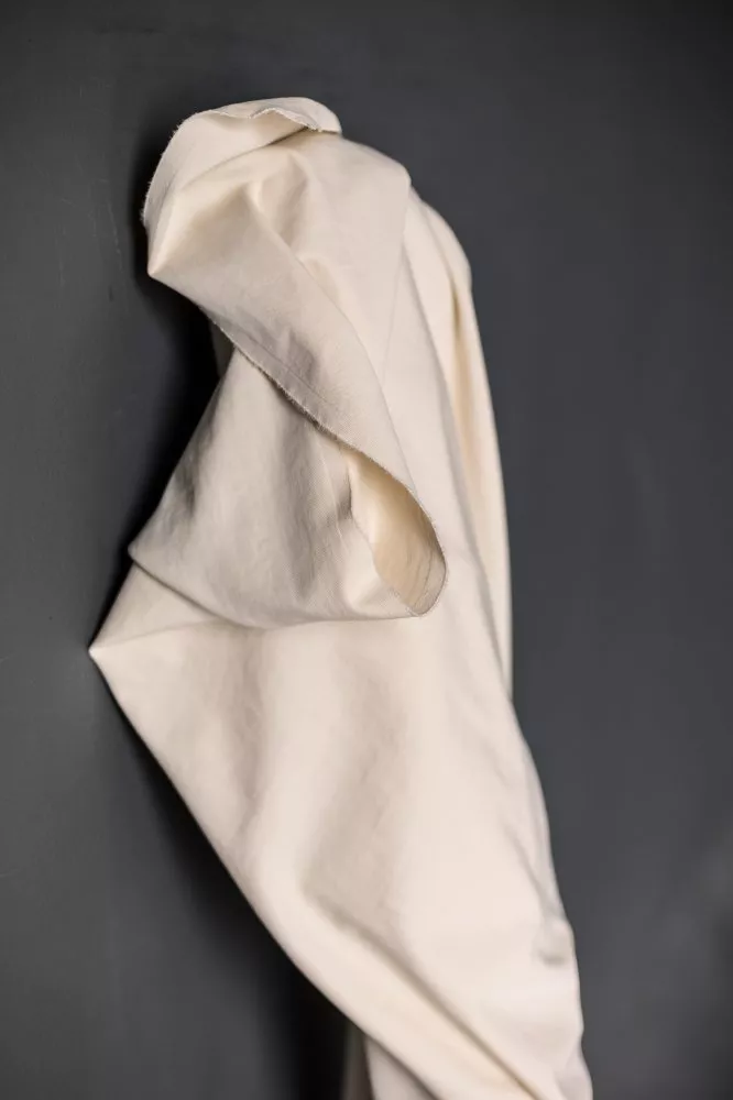 8oz Organic Sanded Twill Classic Ecru