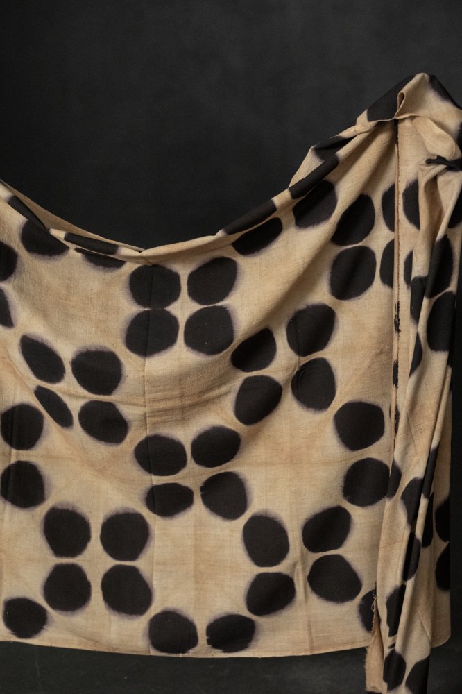 Indian dyed brown fabric