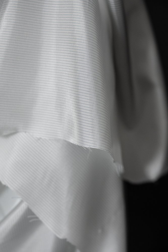 blue pinstripe slip lining