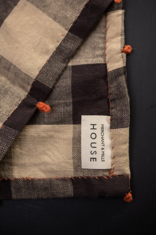 Coffee Creme Handwoven & Handstitched Kala Cotton Napkin - Set of Two