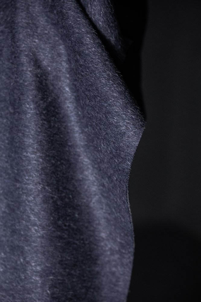 Navy Mottled Italian Coating Remnant