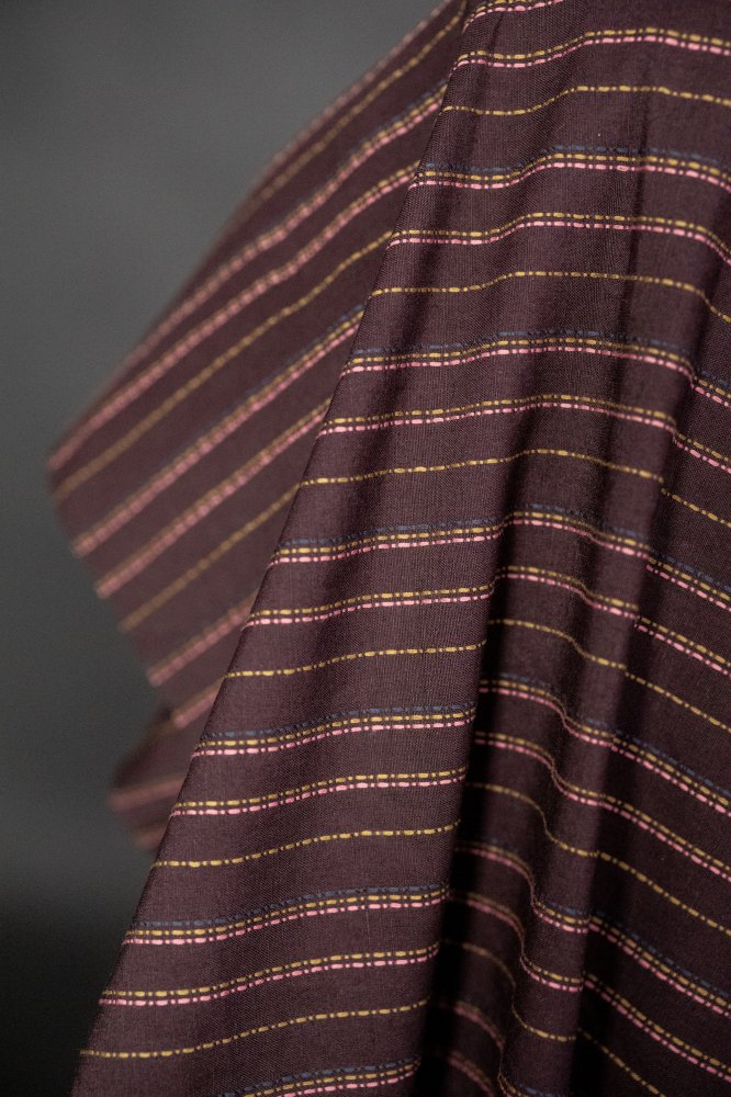 purple/plum indian stitched cotton