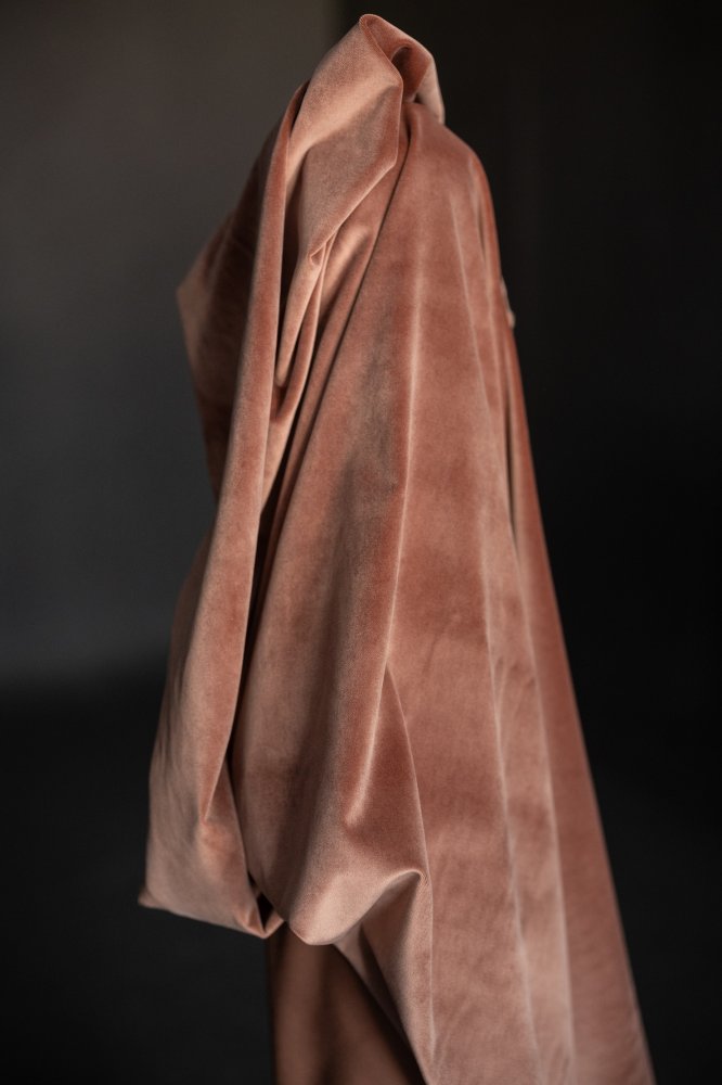 Smokey Rose Cotton Velvet
