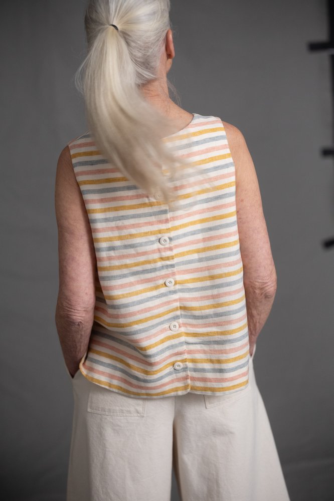 Suzy Stripe European Laundered Linen