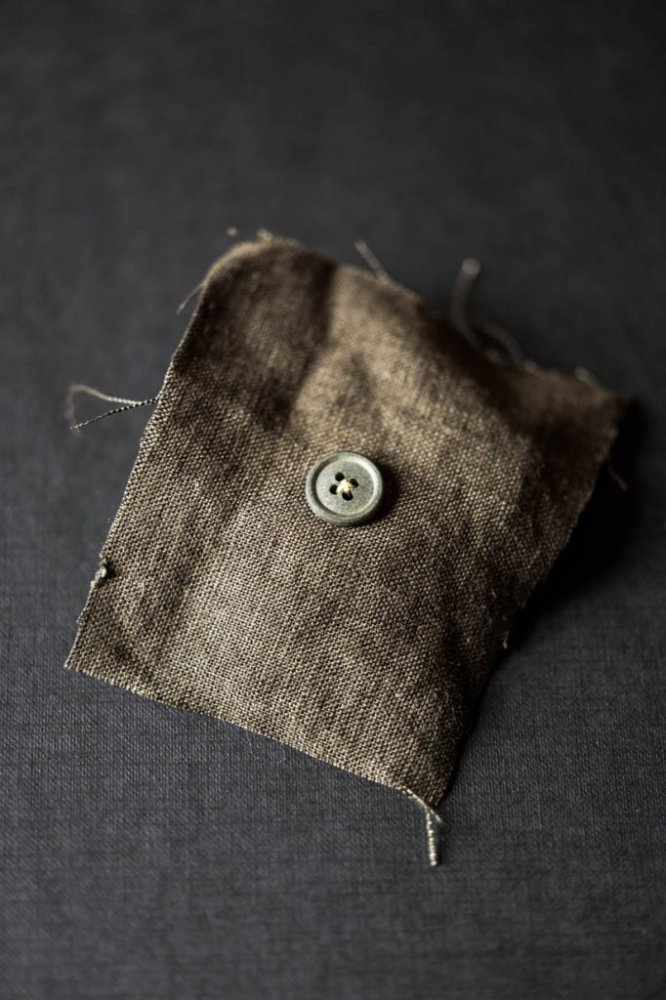 Cotton Button 15mm - Spruce