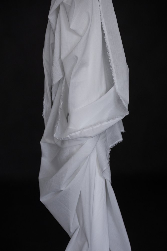 White Organic Cotton Voile