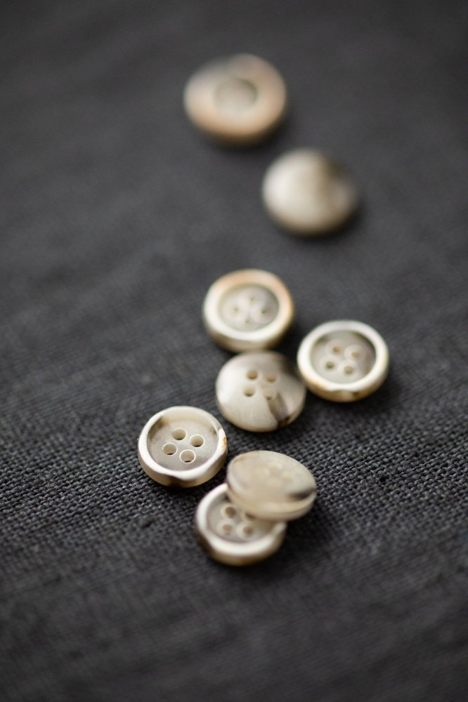 Natural Brown Shirt Button 10mm
