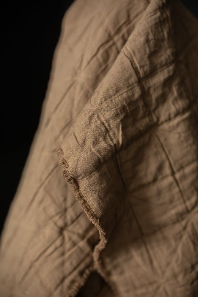 beige cotton jacquard fabric