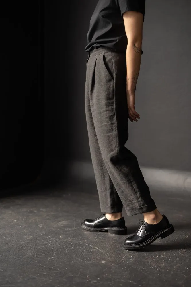 【美品】The Crooked Tailor PegTop Trousers Relaxed fit cropped trousers with zip pockets by Tom Tailor