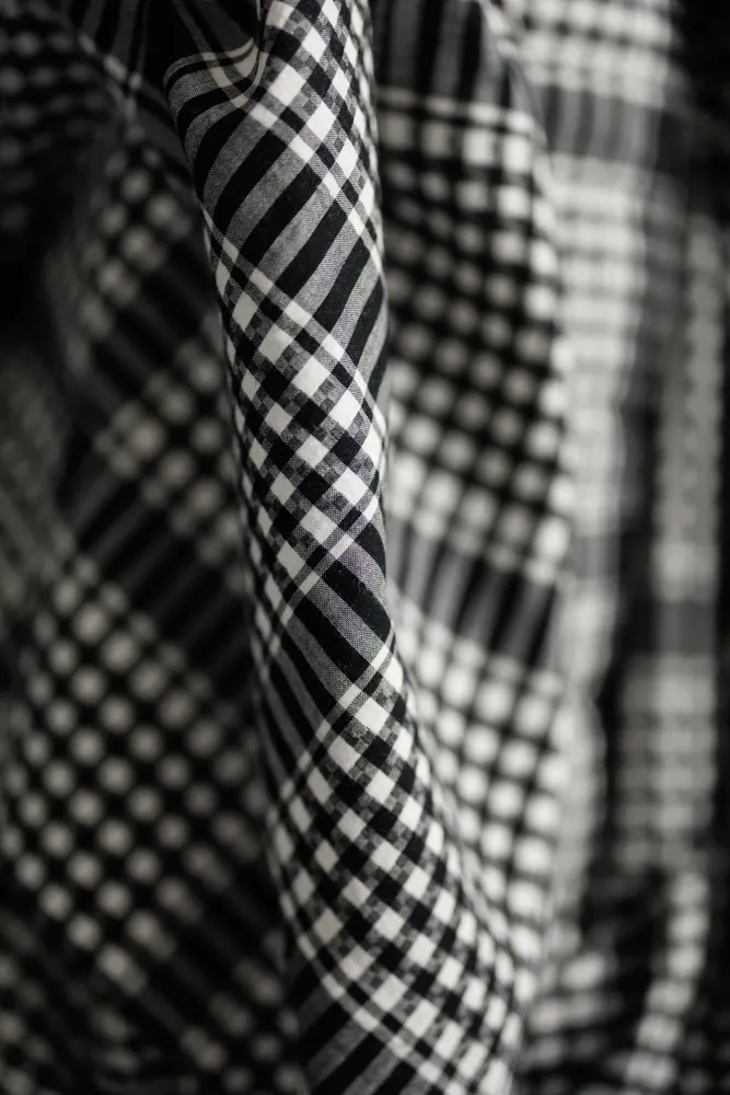 Double Blue Stripe Japanese Linen/Cotton