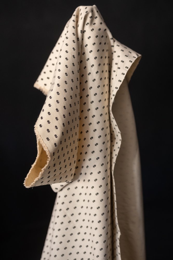 block printed cotton canvas