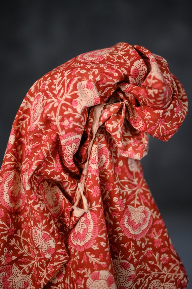Petals Indian Block Print Cotton