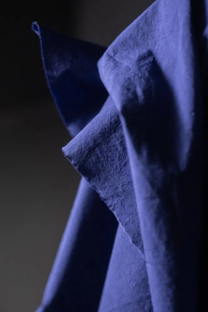 Cobalt Blue Triple Wash Japanese Cotton Remnant Merchant & Mills