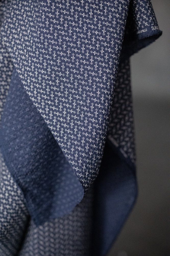 Sukoshi Indigo Organic Seersucker