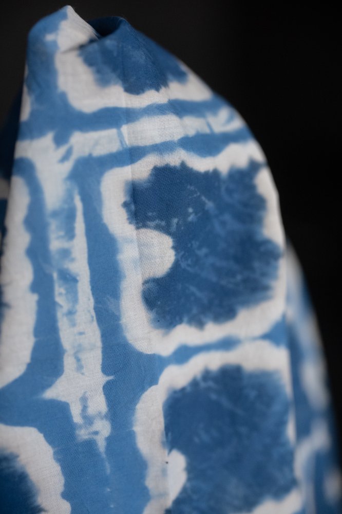 shibori blue fabric