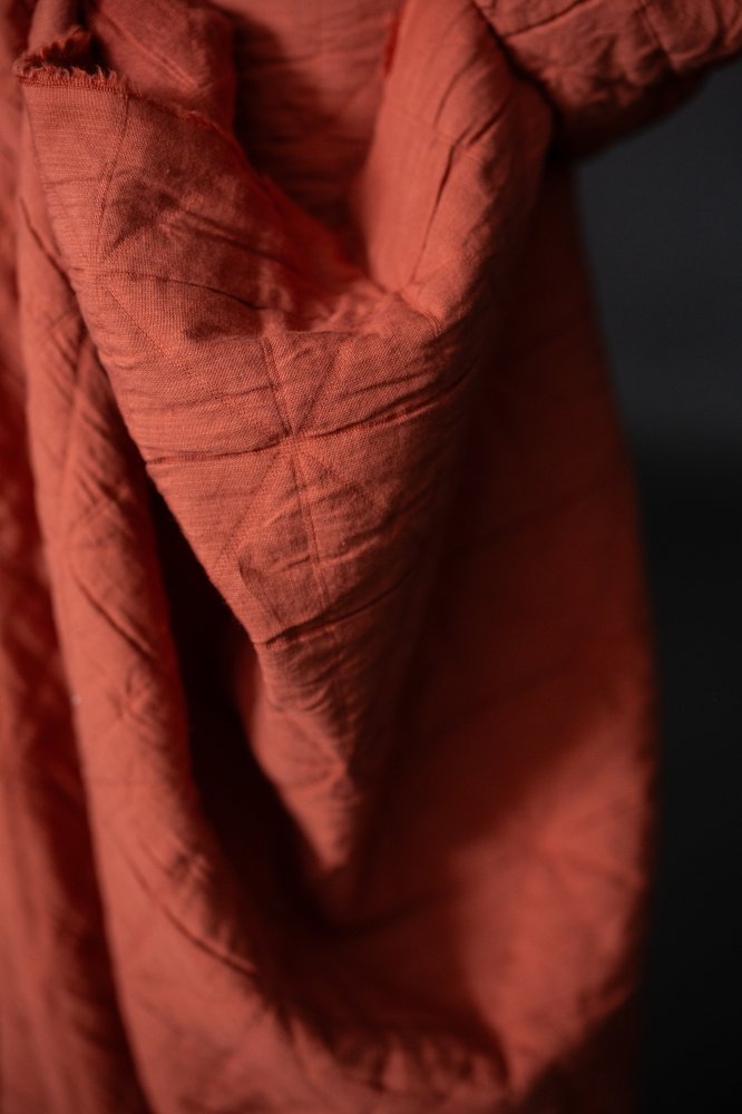 Orange Spritz Quilted Jacquard Cotton
