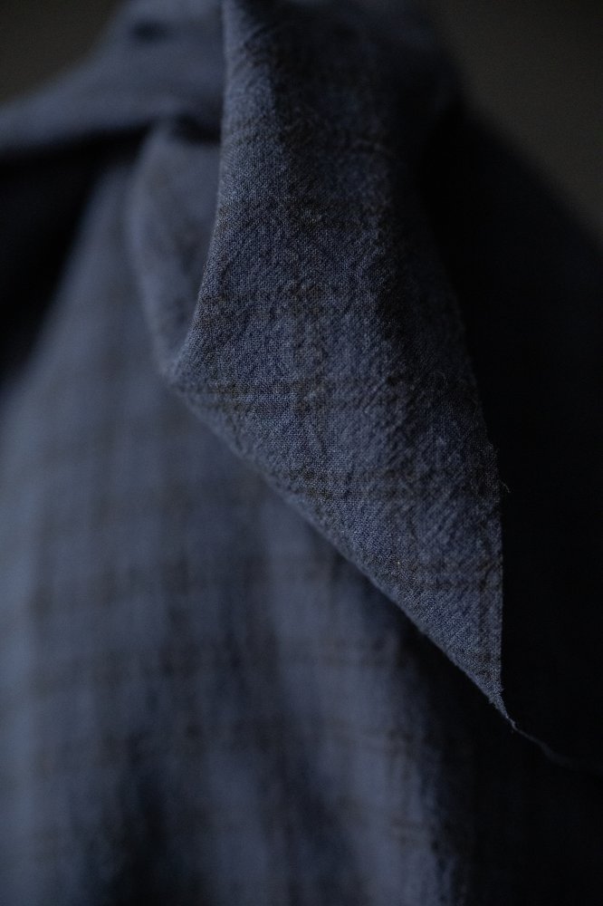 japanese navy check fabric