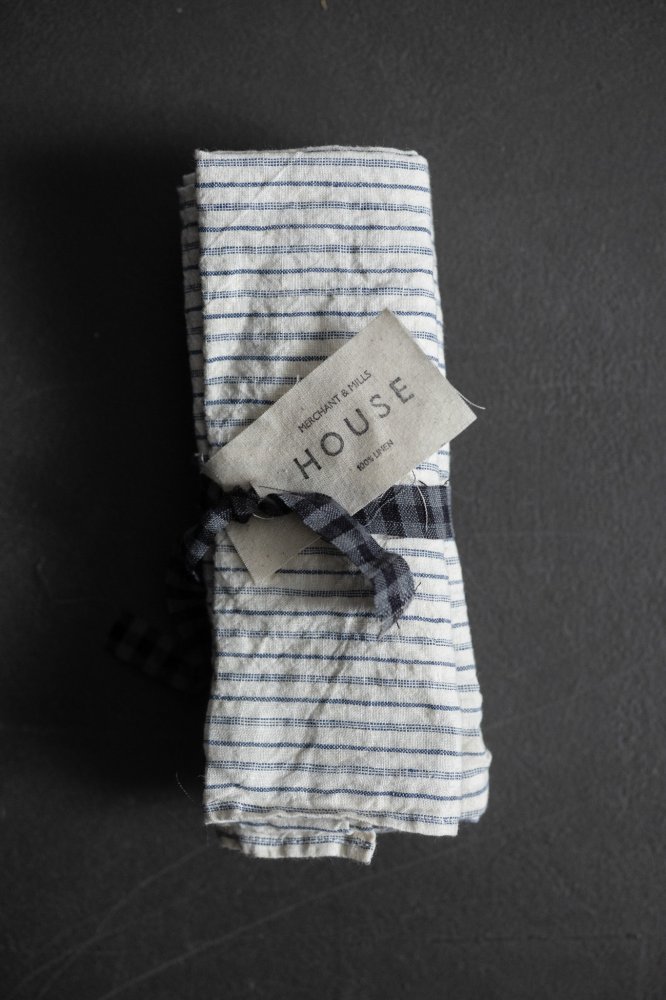 linen napkin stripy fabric