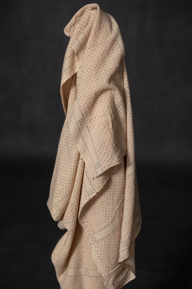 pink block print indian cotton