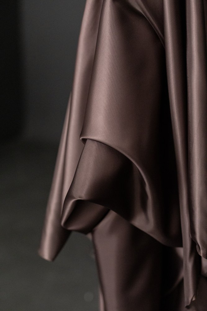 Chocolate brown lining fabric