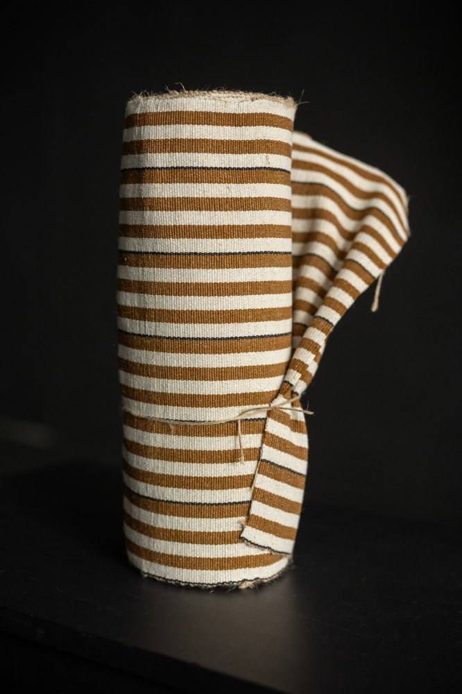 ochre jute runner fabric