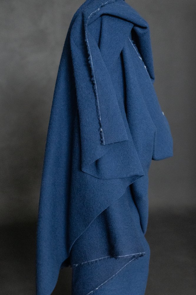 blue wool fabric