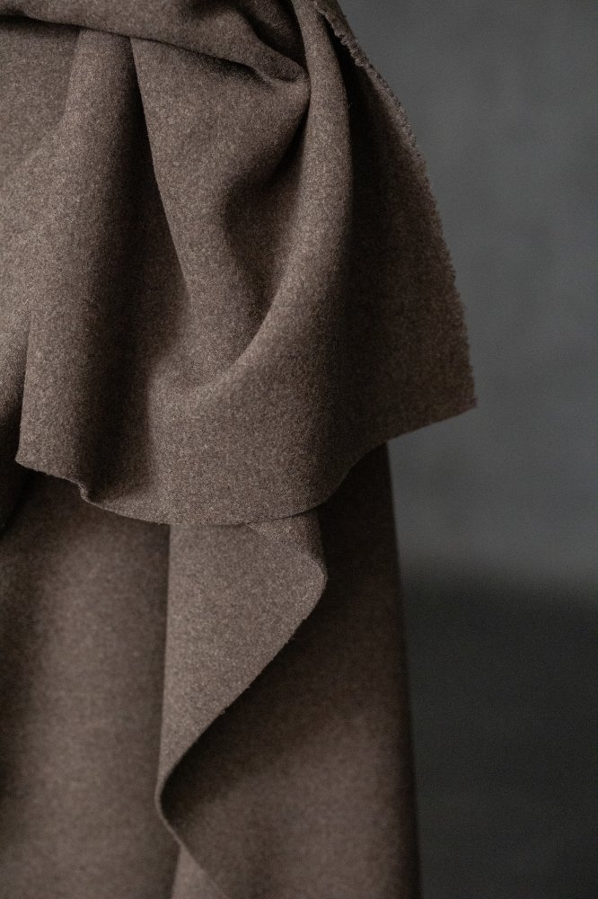 brown wool fabric