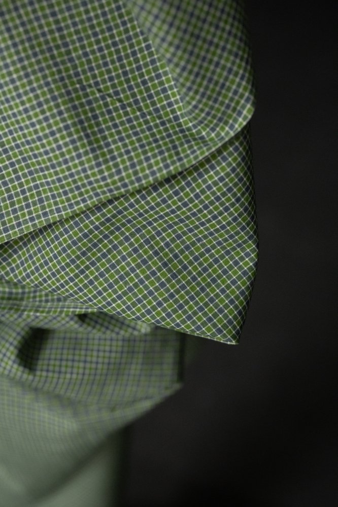 Evergreen Handwoven Cotton Check