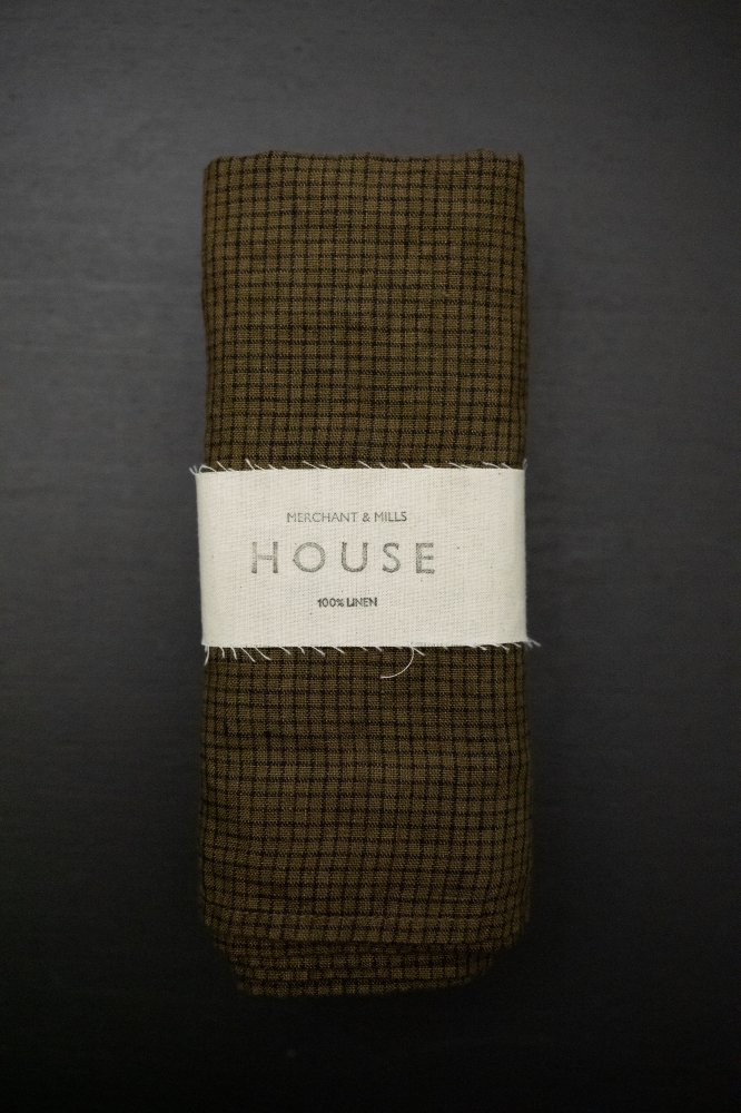 Hastings Check Laundered Linen Napkin - Set of Two