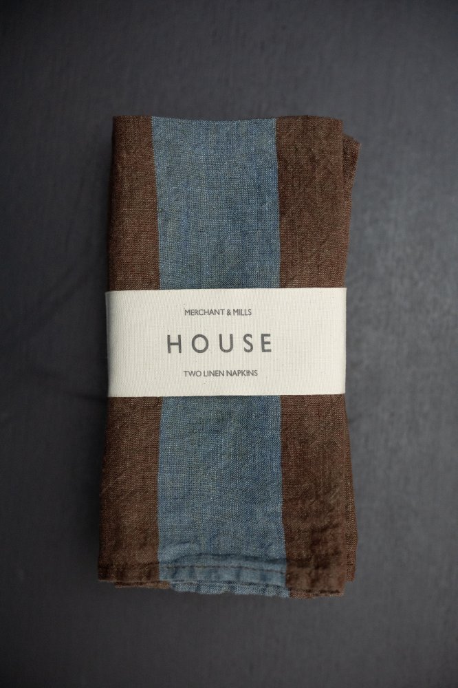 Gardener Stripe Laundered Linen Napkin - Set of Two