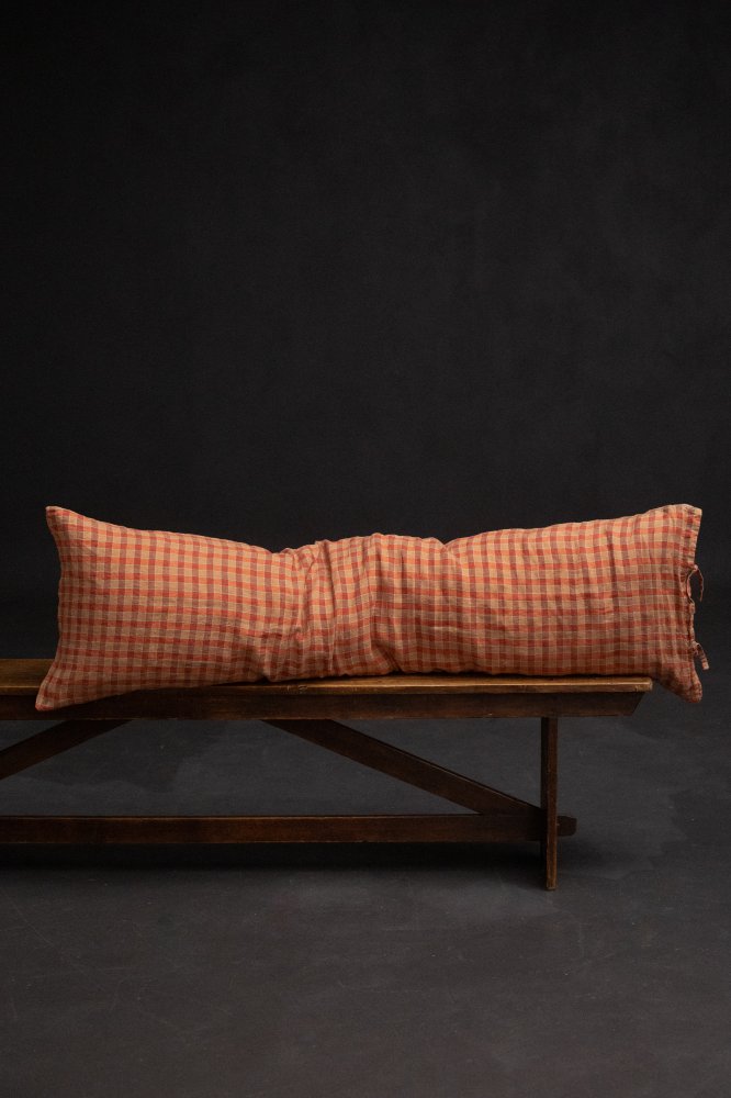 Orange Grove Laundered Linen Tie Pillowcase - Extra Long