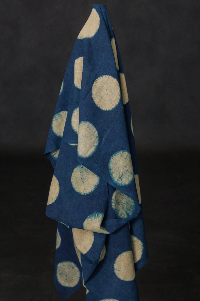 indigo white spot indian cotton