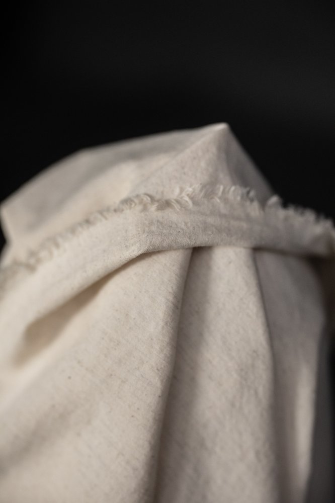 ecru cotton hemp japanese fabric