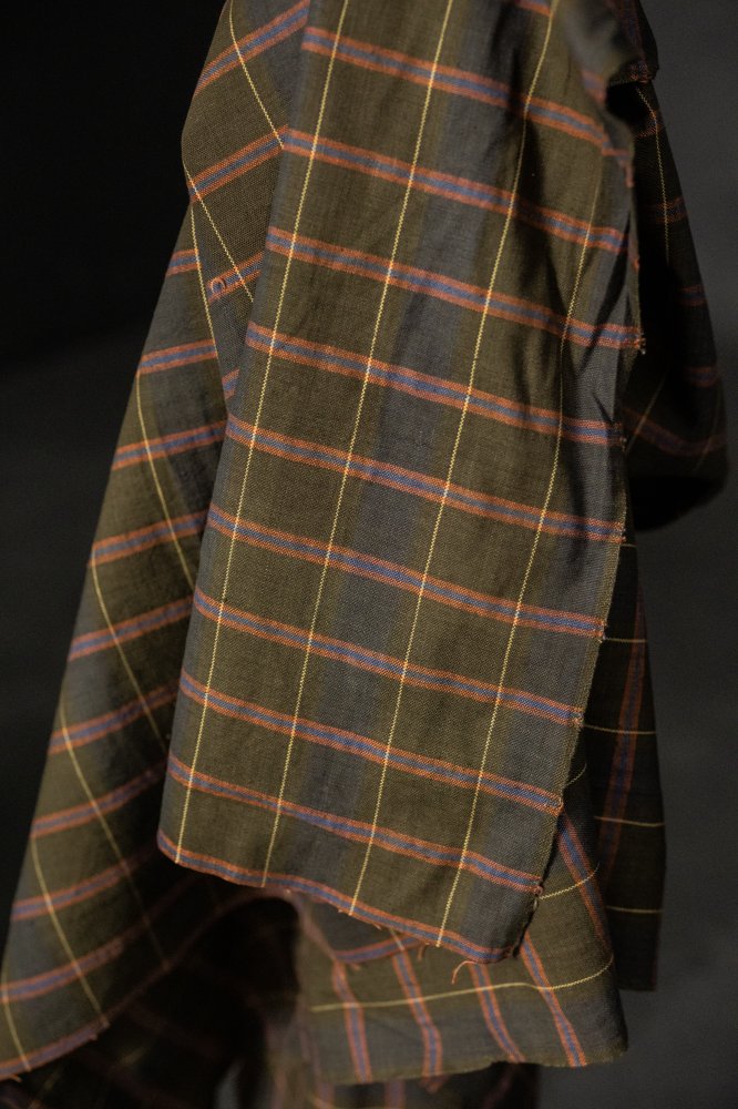 multicoloured handwoven cotton check