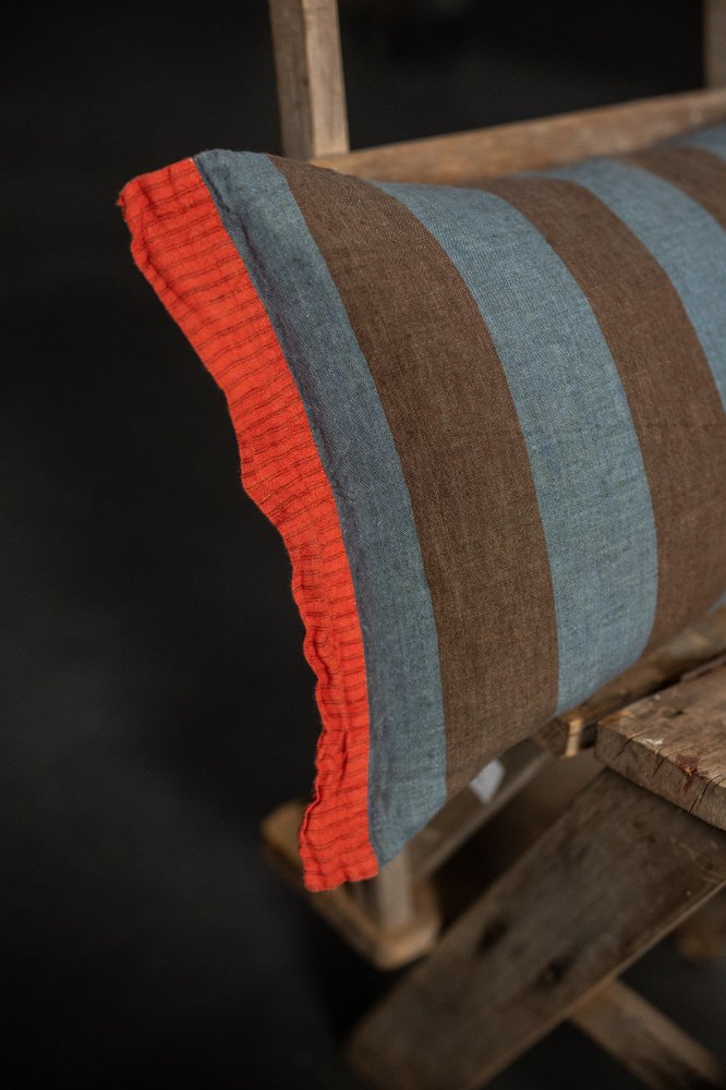 linen stripe pillow cushion
