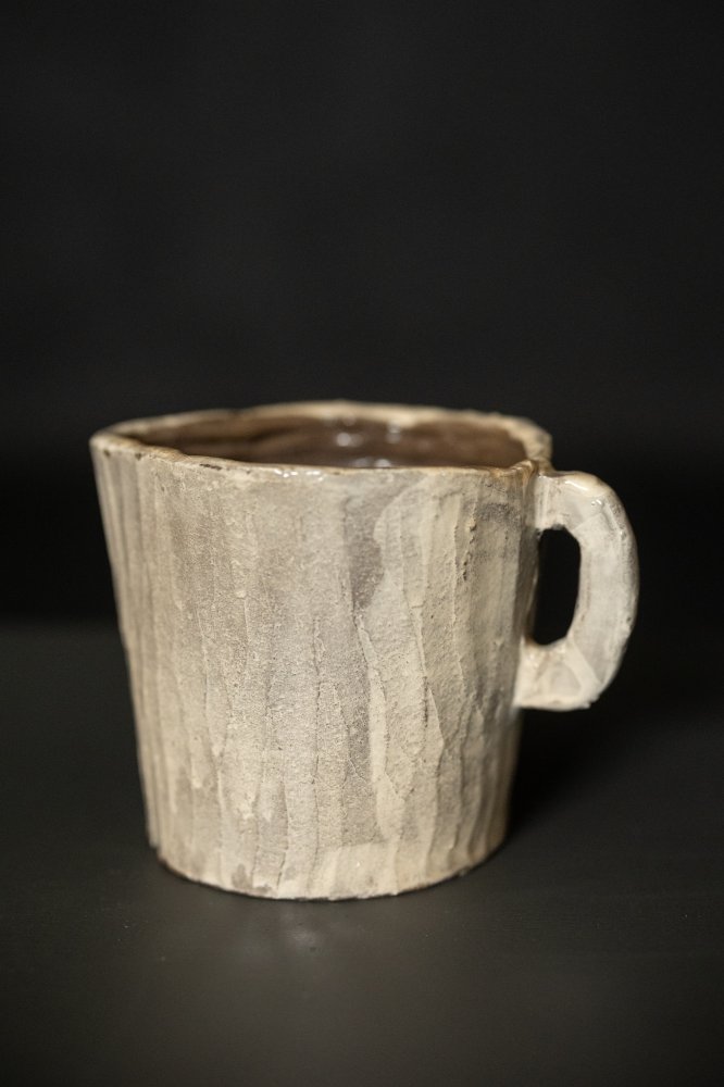 Hand-Coiled Pitcher - Grey