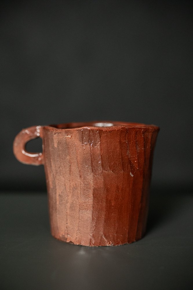 Hand-Coiled Pitcher - Light Brown