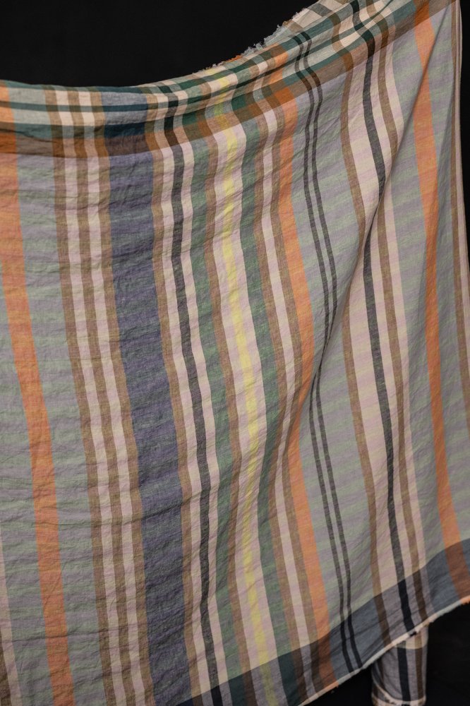 multicolour checked linen