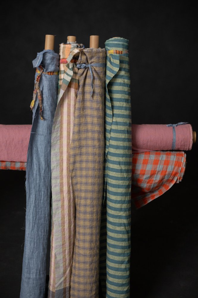 Summer Park European Laundered Linen Check