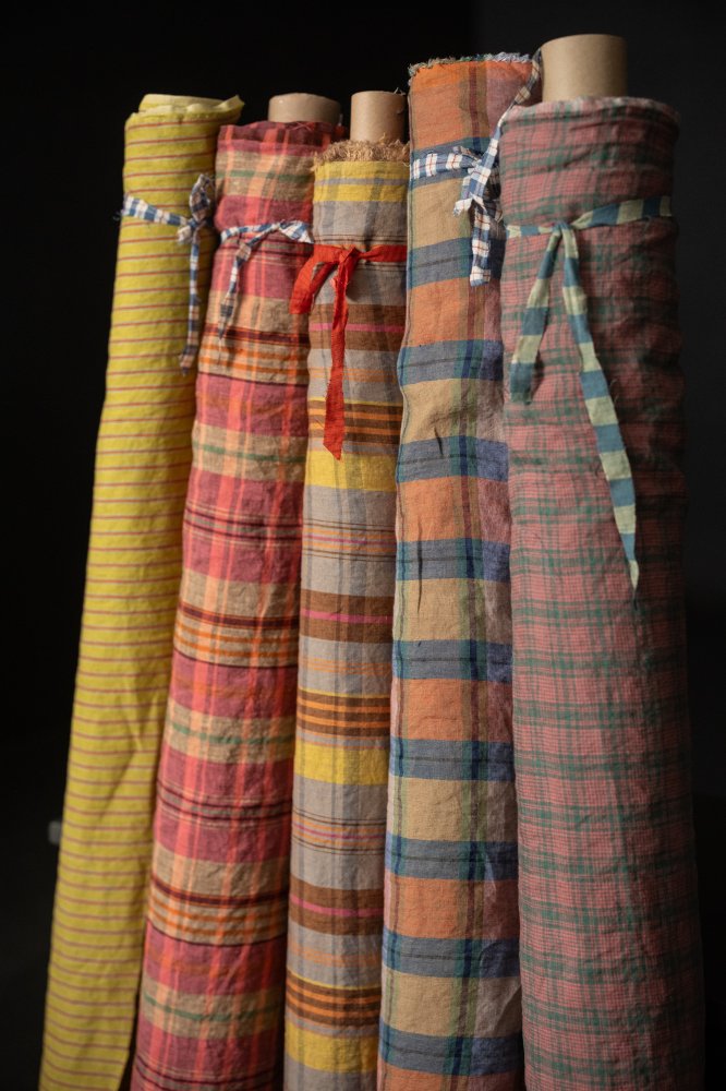 Augustine European Laundered Linen Check