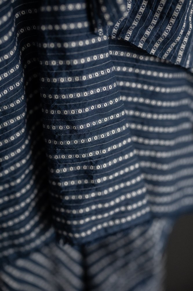 Daisy Chain Navy Japanese Cotton