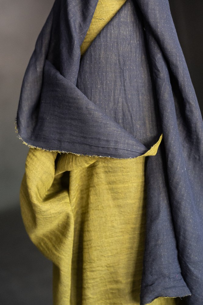 Pome Drops Cotton/Linen Double Gauze