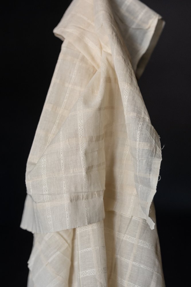 Diamond Check Natural Indian Cotton