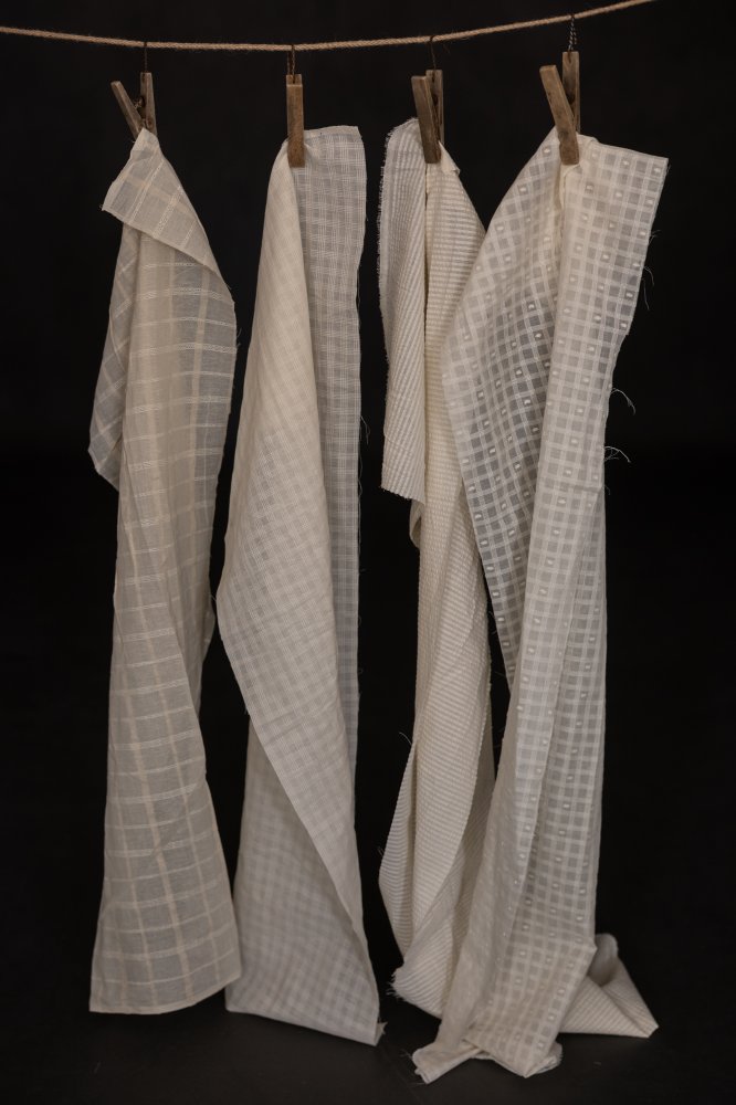 Chequered StripeNatural Indian Cotton