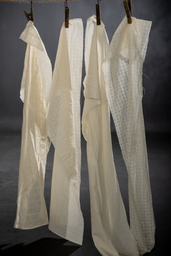 Chequered StripeNatural Indian Cotton