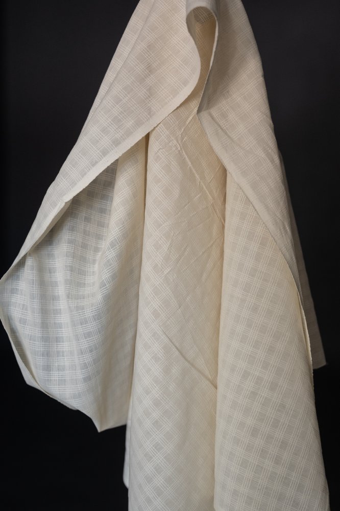 Chequered StripeNatural Indian Cotton