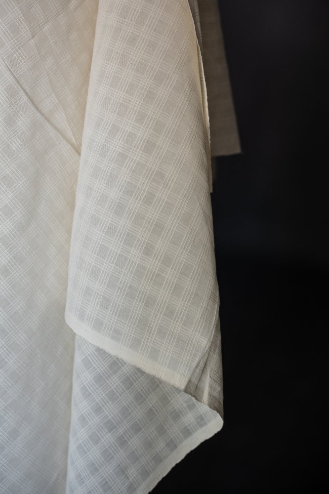 Chequered StripeNatural Indian Cotton
