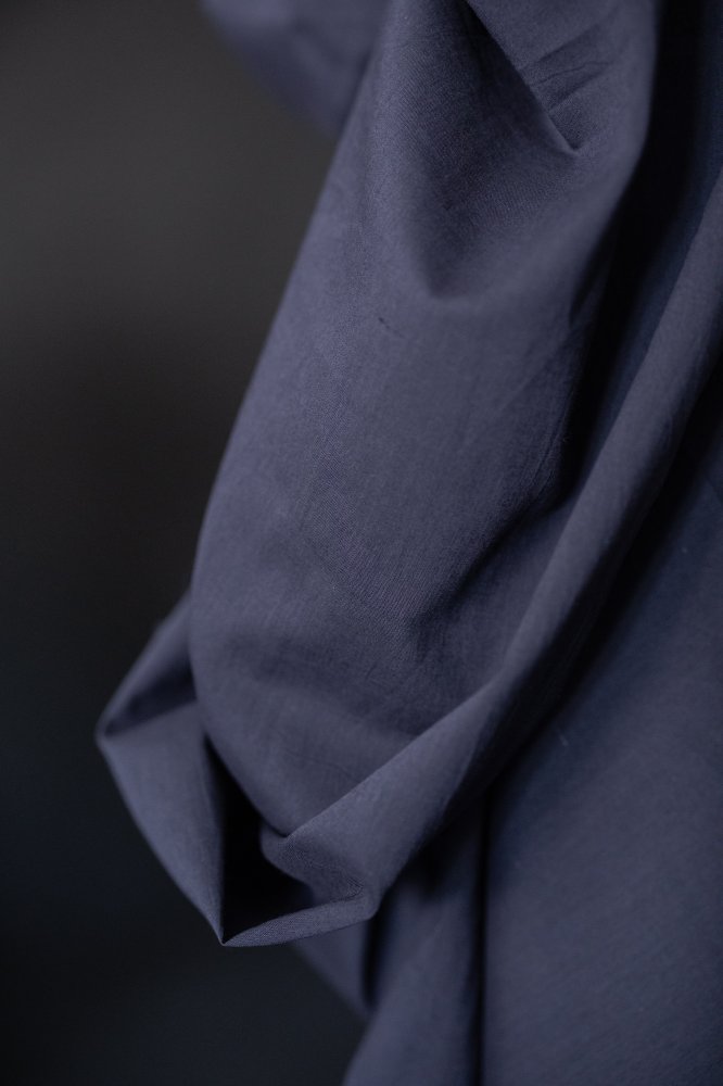navy cotton voile