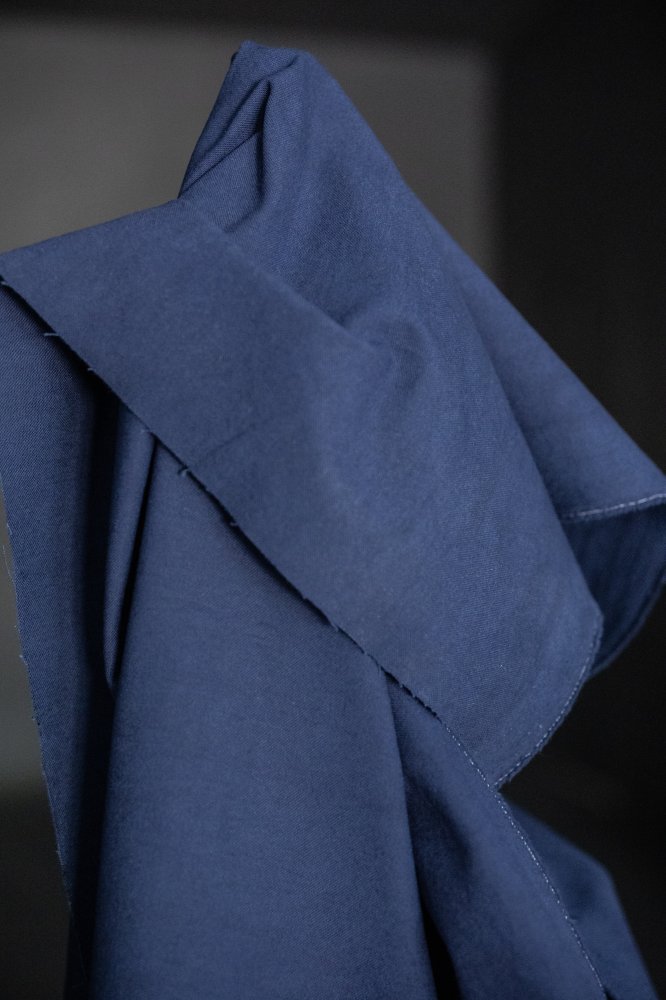 blue cotton canvas